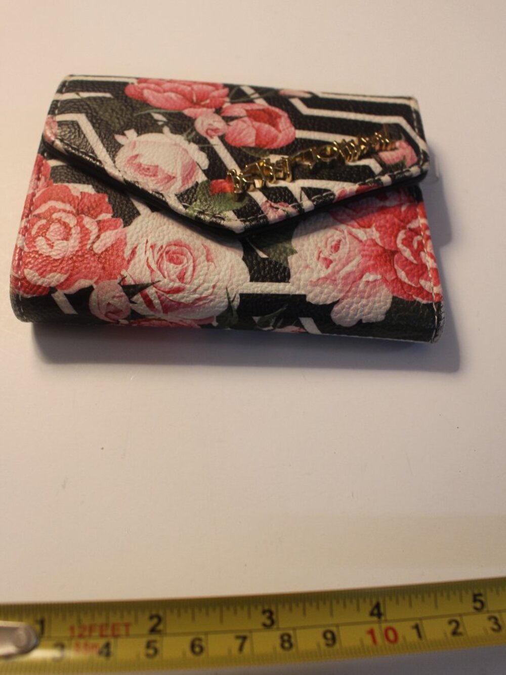 Betsey Johnson Rose Print Envelope Wallet